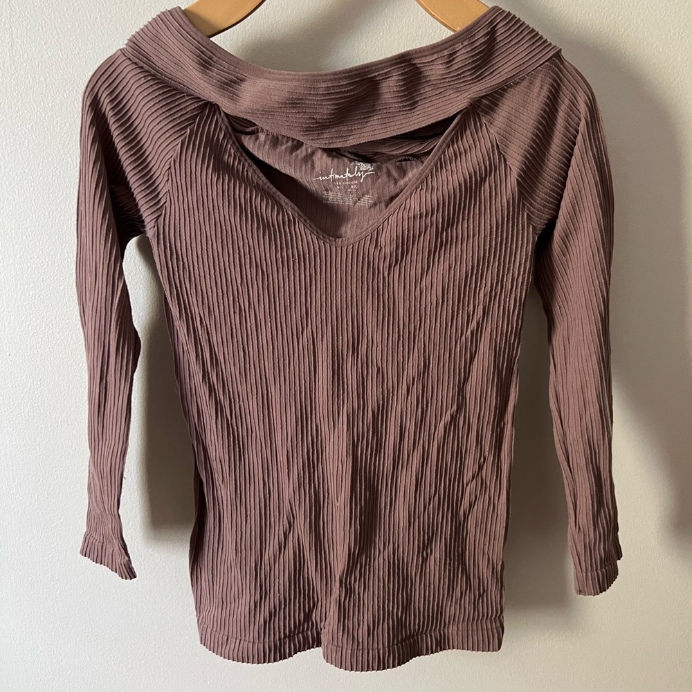 Free People Intimates Ribbed Fitted Top
